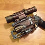 Steampunk Nerf Hammershot pistol with Scope