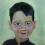 Young Portrait III, mid-glaze
