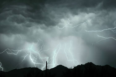 Composite Of Lightning shots 7-27-2014 by RayM0506
