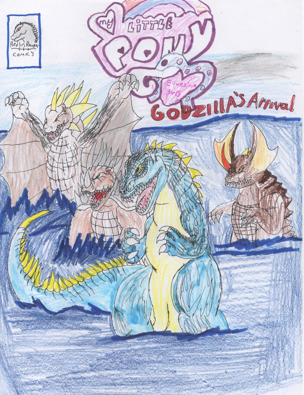 pics Mlp Godzilla Deviantart mlp eqg godzilla s arrival cover 1 by