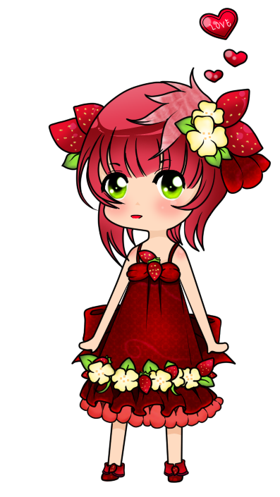 Strawberry Chibi by ChewChewLovesYou on DeviantArt