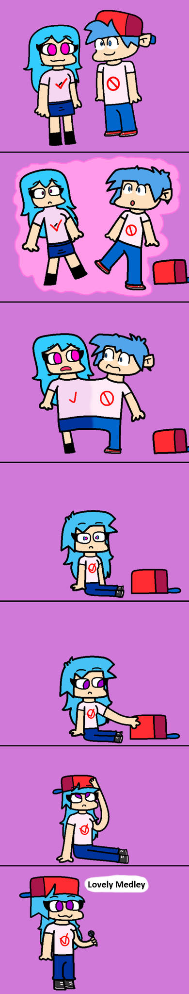 A Blue-Haired Fangirl and a Rapper (Reupload) by BradyGliwa73 on DeviantArt