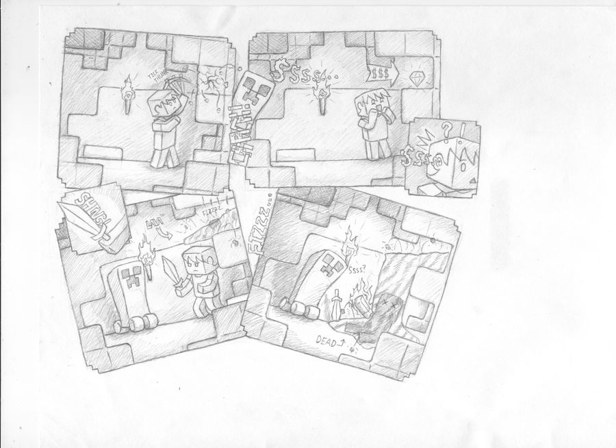 Minecraft comic doodle by frzyc on DeviantArt