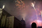 Fireworks on 16th of February in Lithuania,Vilnius by Lazysnow