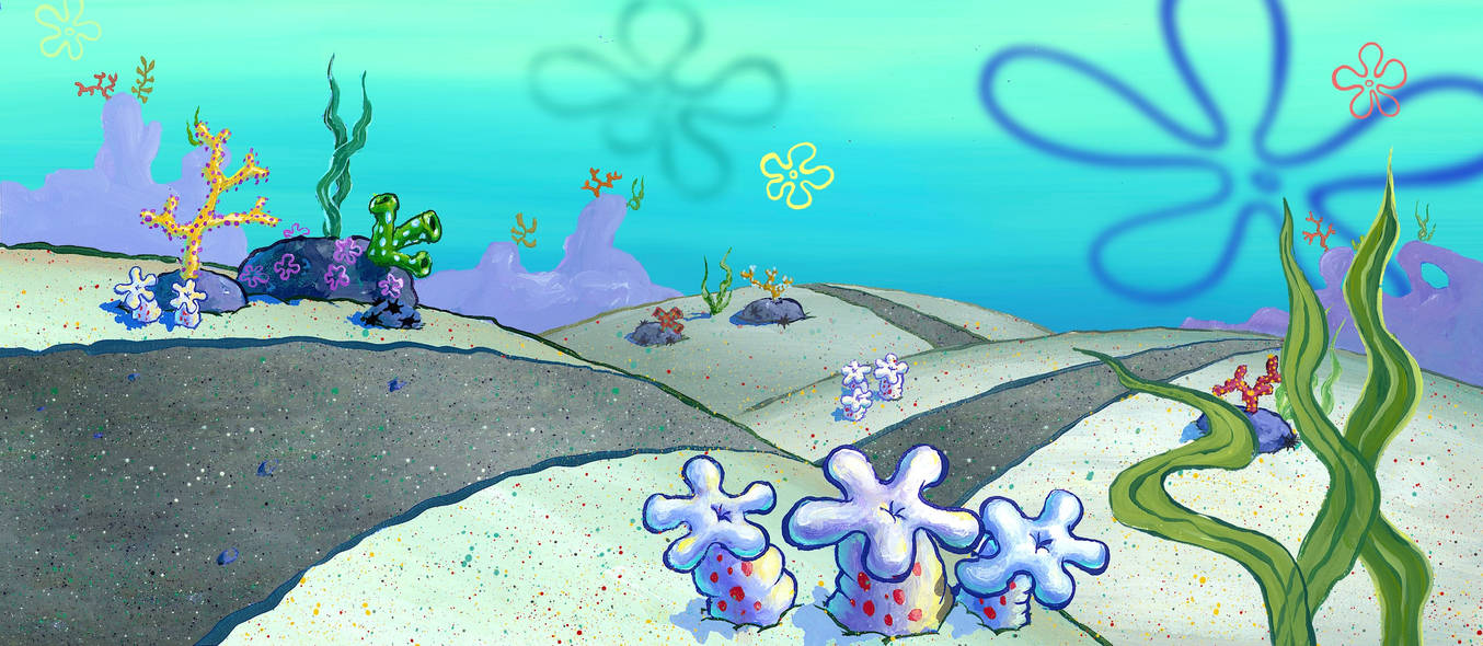 Spongebob Rode Way What Color Is The Road In Spongebob