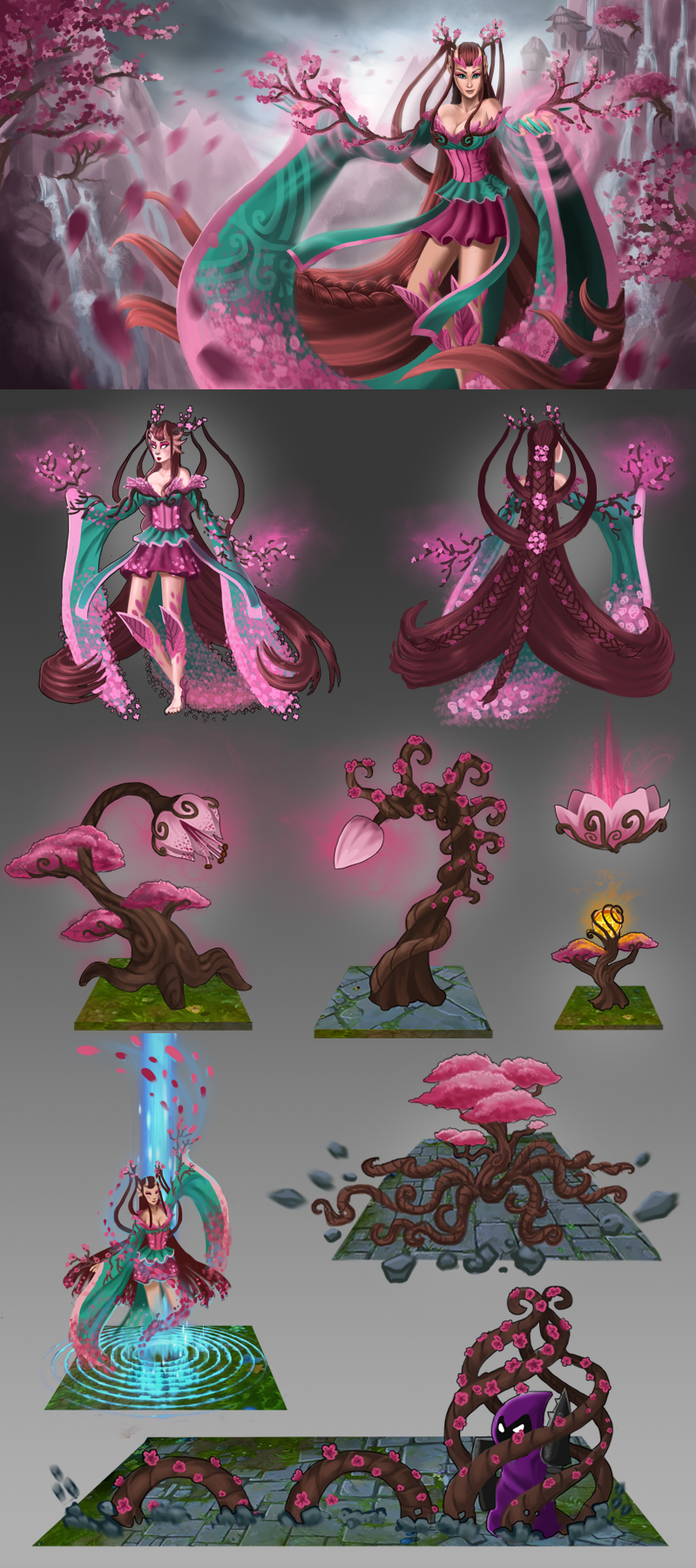 Zyra - Sakura kimono concept