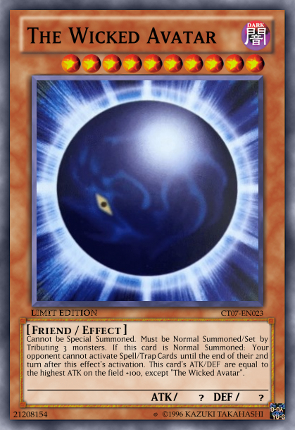 the wicked avatar yugioh card Yu-Gi-Oh! The Wicked Avatar (Yugioh Promos)