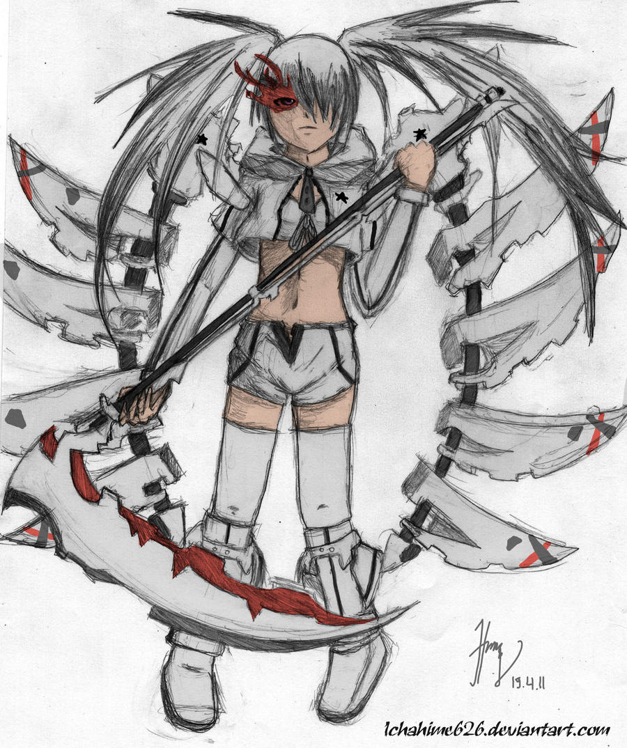 .:White Rock Shooter sketch:. by ichahime626 on DeviantArt