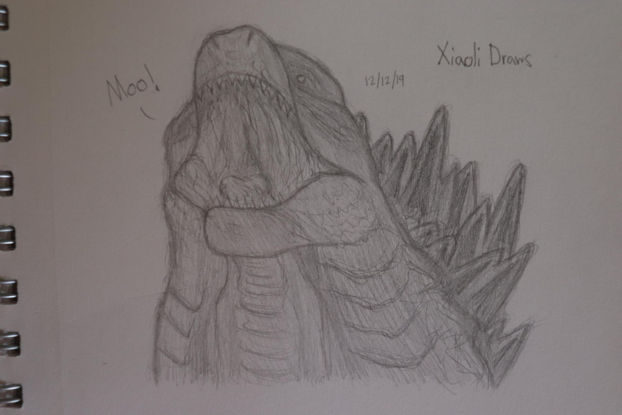 Godzilla Practice Sketch by XiaoliDraws on DeviantArt