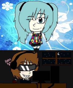 gift - rubius X miku ? ... rubeku ?