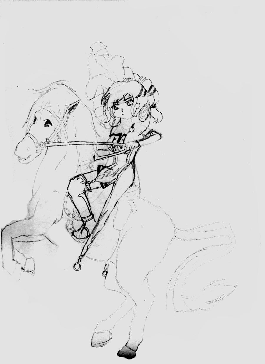 R - L'Arachel and horse