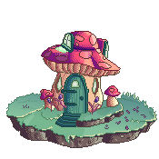 Pixel Mushroom House