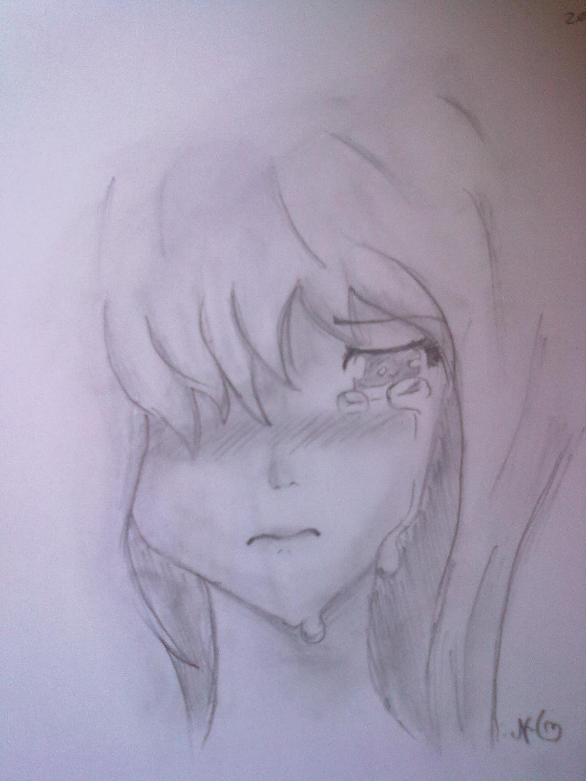 Crying anime girl. by AJCutiePie on DeviantArt