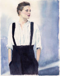 Marion Cotillard Watercolour