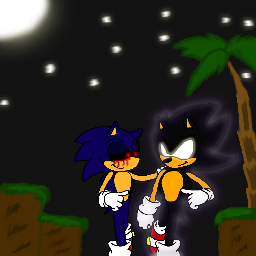 Dark Sonic y Sonic :v >AndreaTheCat< - Illustrations ART street