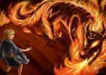 The Burning Beast by CresentCore