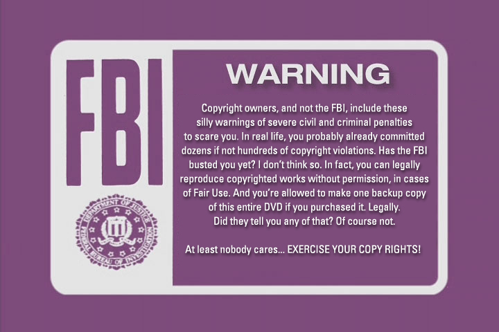 A pirated FBI parody