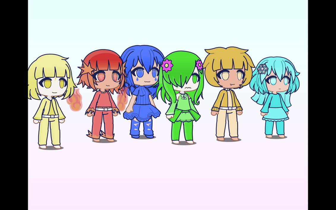 Elements as humans by MAHREEWOLF on DeviantArt