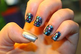 Rainbow Fish Inspired Nail Art