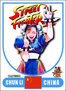 Chun Li - Street Fighter 2 Retro Card