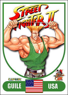 Guile Street Fighter Retro Japanese - NeatoShop