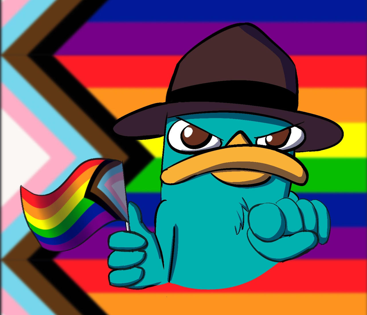 Pride Perry The Platypus by 1544cimn on DeviantArt