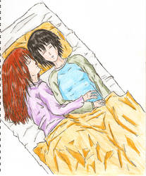 Vanquish and Kaito in bed