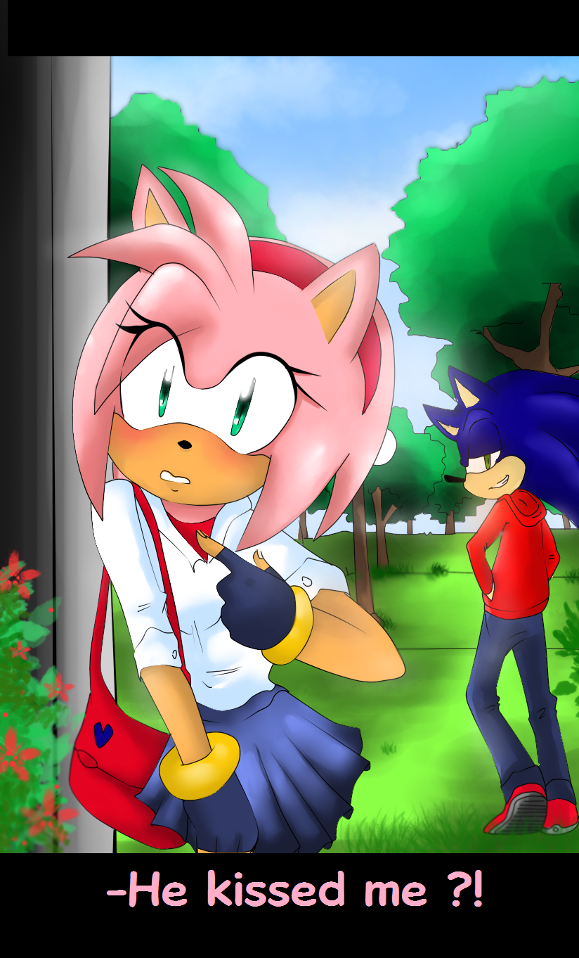 pics Sonic And Amy Kiss Deviantart sonic n amy kiss screenshot by klaudy