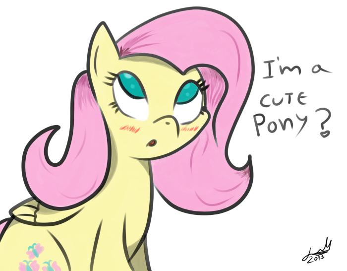 Fluttershy-I'm a cute pony?