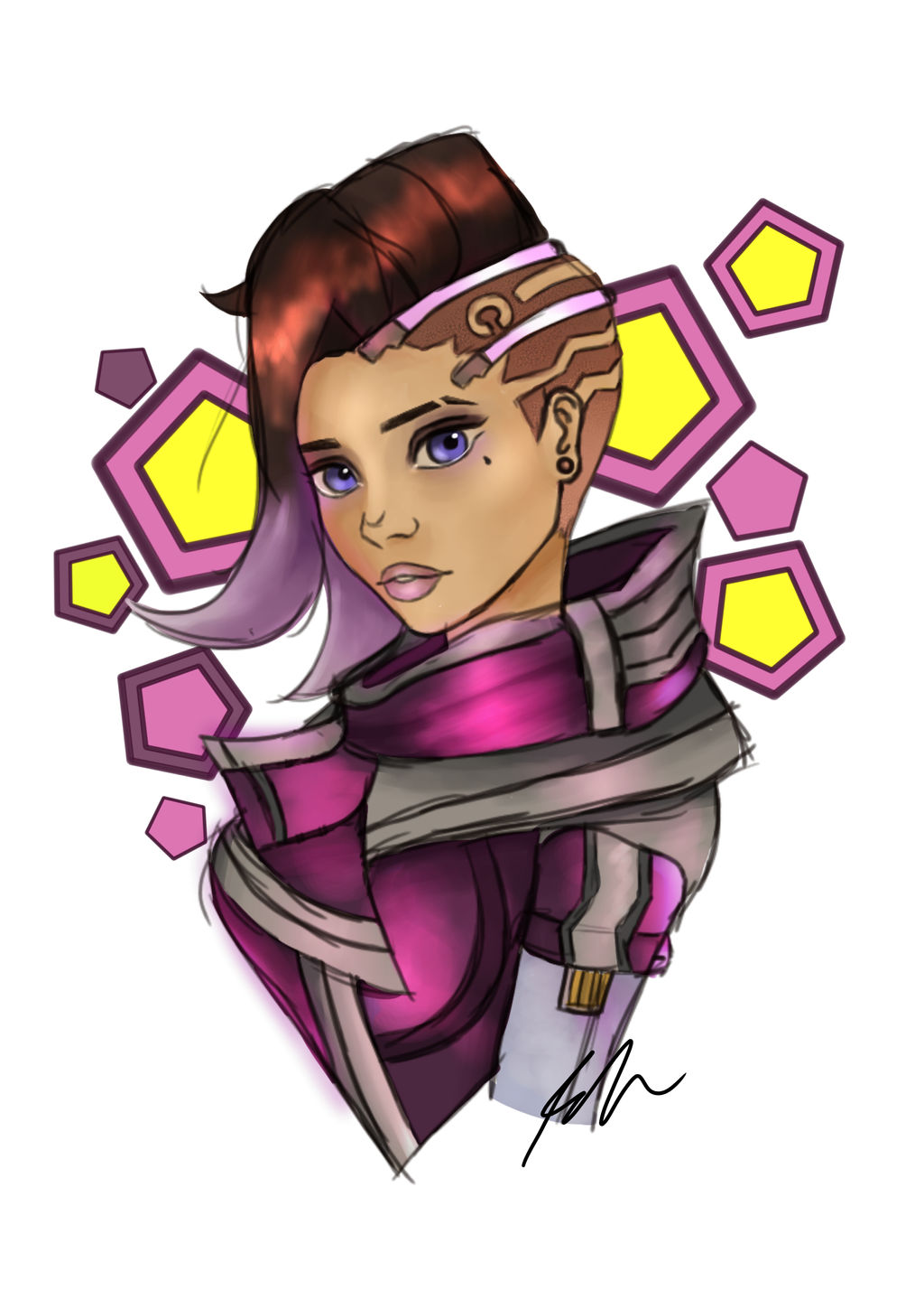 Sombra - Overwatch FanArt by SabishiMMD on DeviantArt
