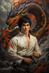 Bruce Lee the dragon