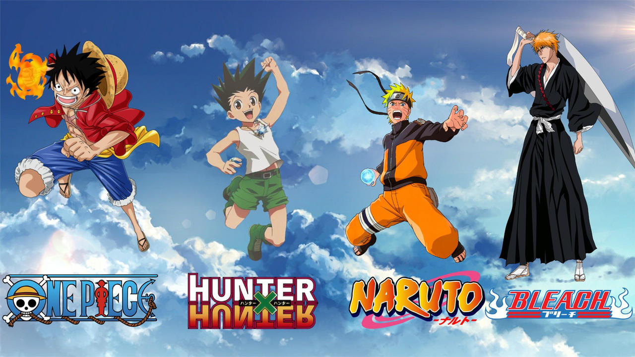 One Piece Vs Hunter X Hunter Vs Naruto Vs Bleach By Dazia Sapphire On Deviantart