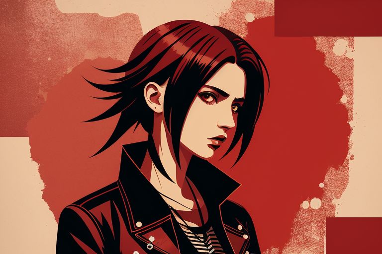 Deviantart Rocker Girl Teenaged Cyberpunk Rocker Girl (The 400th) by Blazrick on DeviantArt