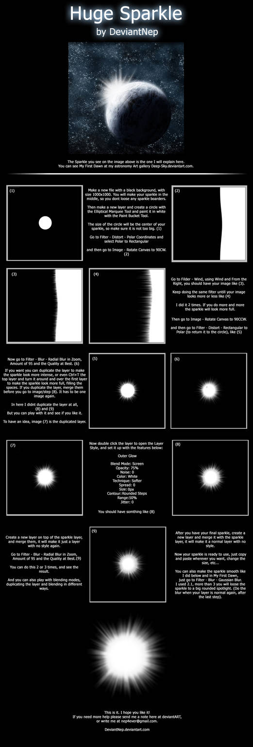 a touch of randomness makes the magic sparkle • a... Huge Sparkle Tutorial by DeviantNep on DeviantArt