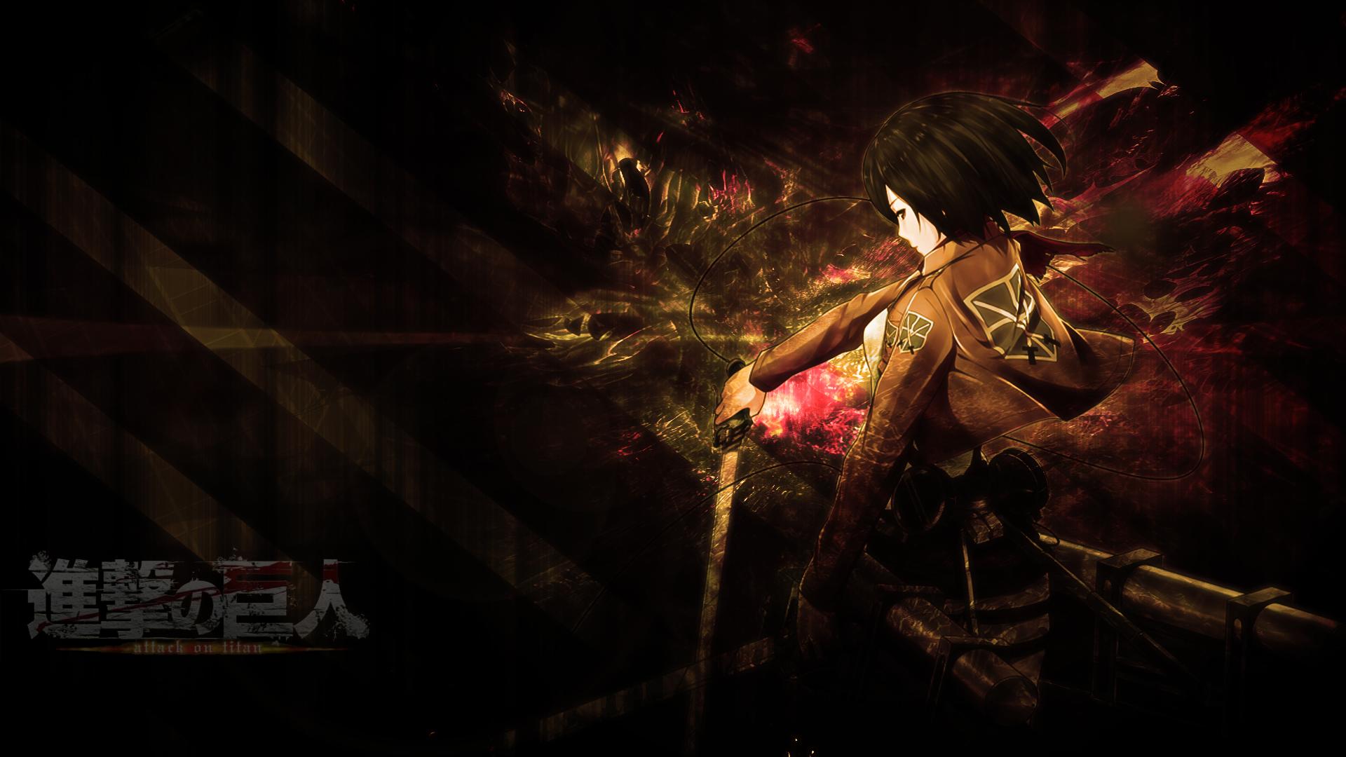Attack on Titan Mikasa Wallpaper by skeptec on DeviantArt Attack on Titan Mikasa Wallpaper by skeptec on DeviantArt