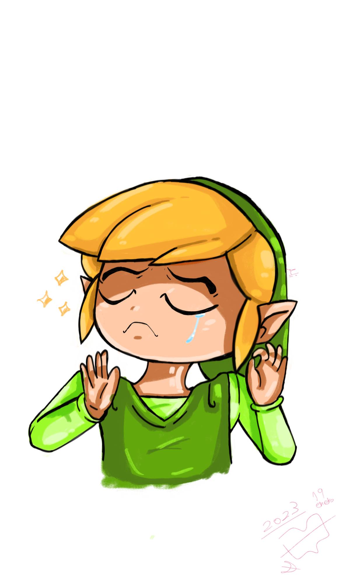 I just wanted to draw a toon link meme by changoxd on DeviantArt