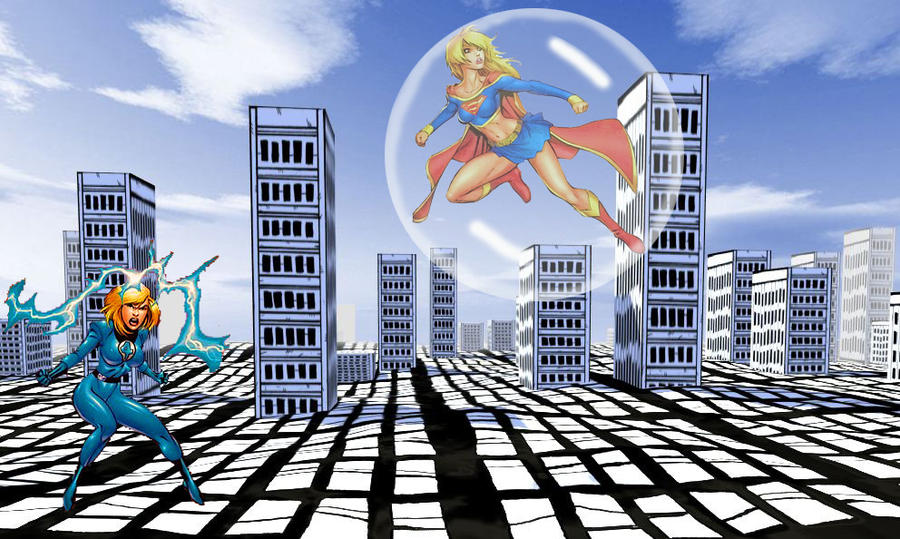 Invisible Woman vs Supergirl