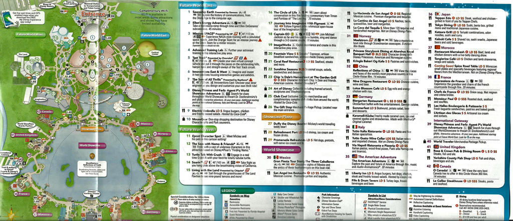 Epcot Map Inside by blunose2772 on DeviantArt