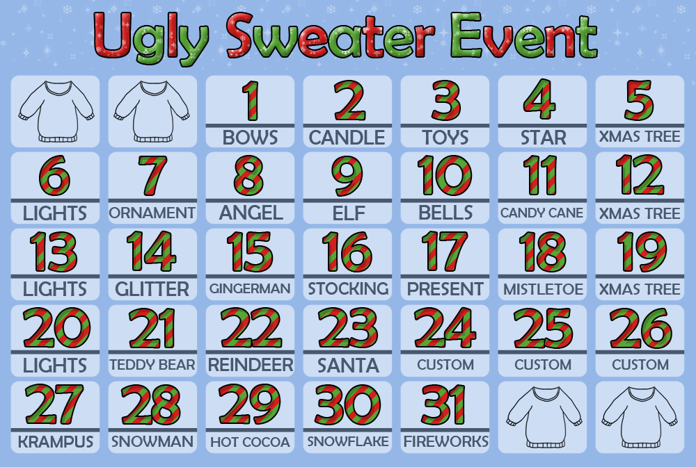 Ugly Sweater Event! CLOSED