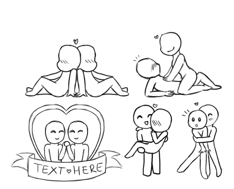 Romantic bases for couples~ - YCH.Commishes