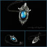 Nothing to Say - silver with Labradorite (pendant)