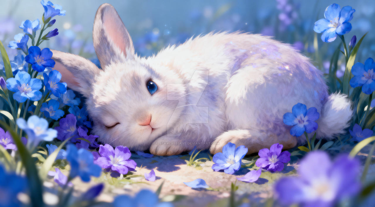 Cute Winking Bunny by StarlyssSkye on DeviantArt