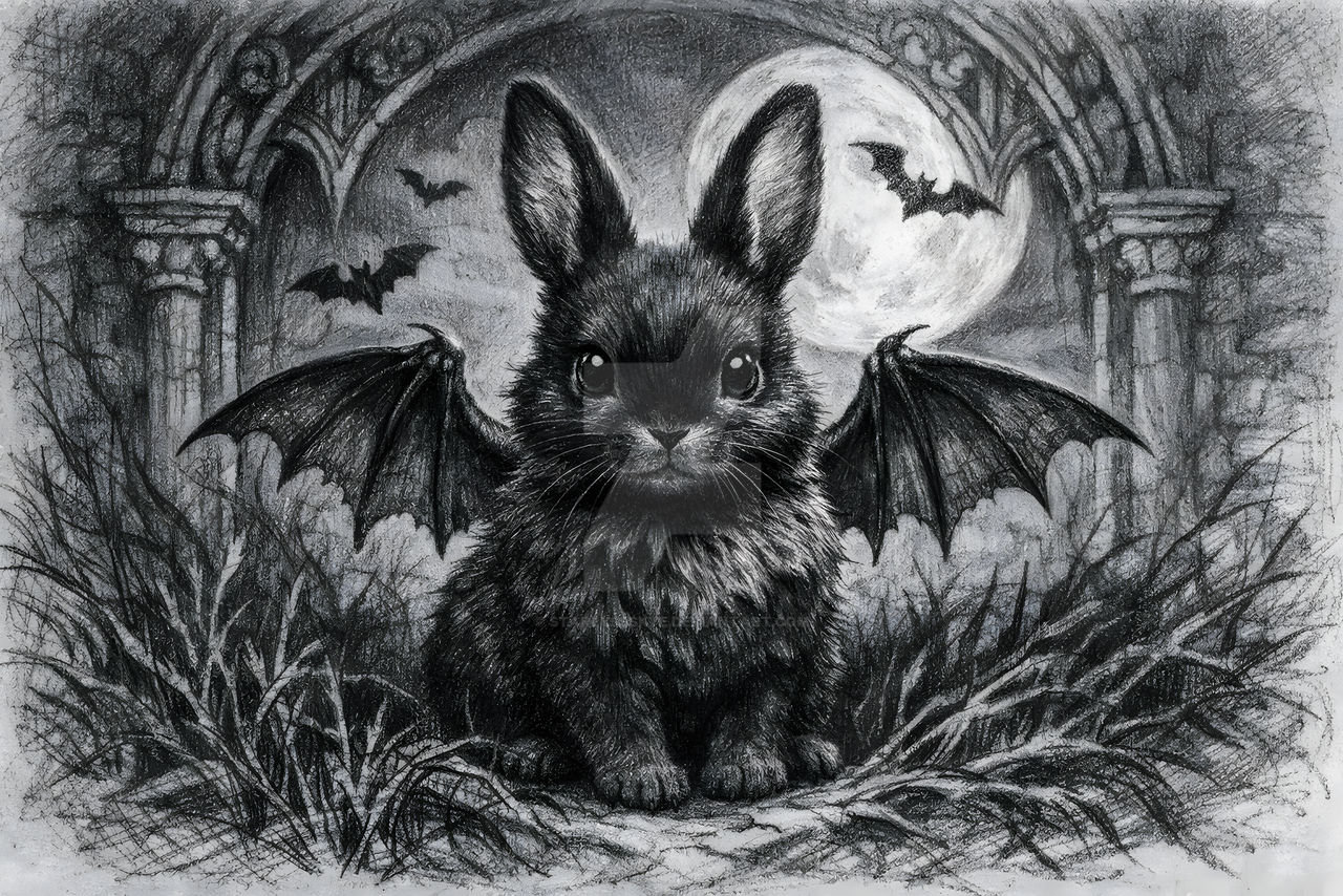 Bat Winged Rabbit by StarlyssSkye on DeviantArt