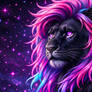 Majestic Black Lion
