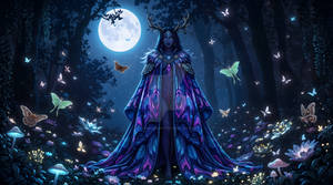 Moth Dryad of the Moon