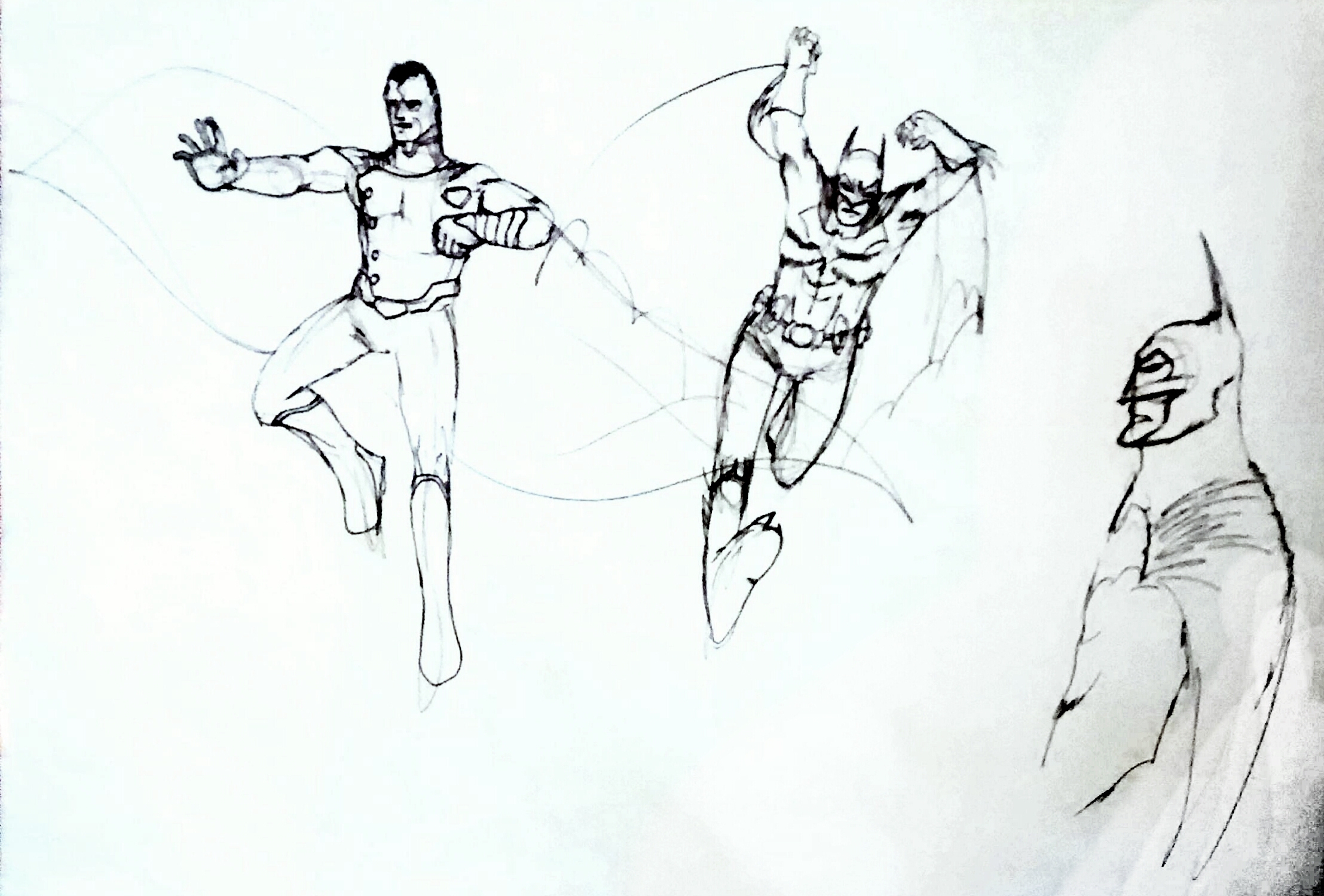 Superman and Batman redesigns by Rayyan