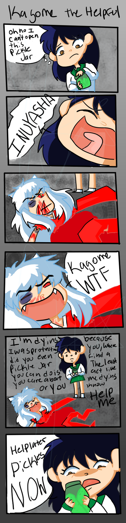 Kagome The Helpful by Paranoid-spectrum