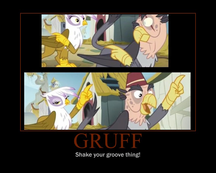 Motivational Grandpa Gruff Griffon