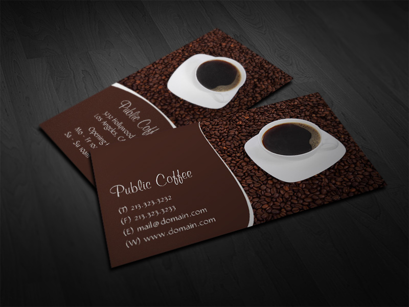 Coffee Cup Business Card