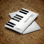 Piano Musician Business Card